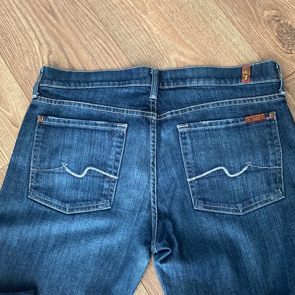 7 for all mankind straight leg denim jeans. - Picture 3 of 5